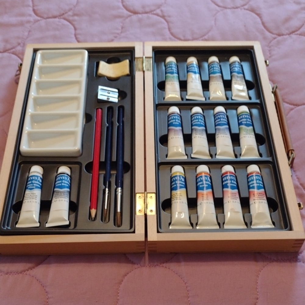 Professional Watercolor Paint Set with Brushes